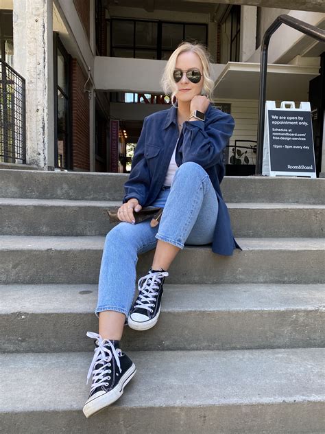 what to wear with black sneakers ladies
